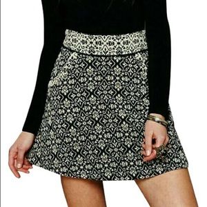 Free People Carpet Bag Circle Skirt